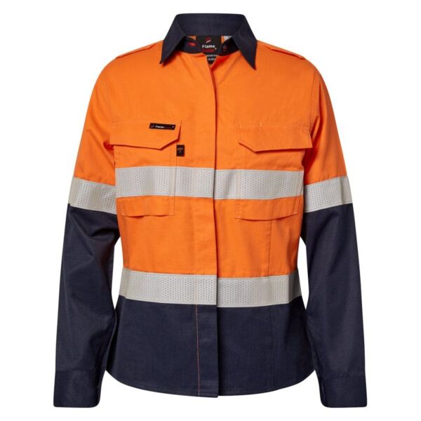 Womens HRC2 Open Front Shirt Long Sleeve Thumbnail