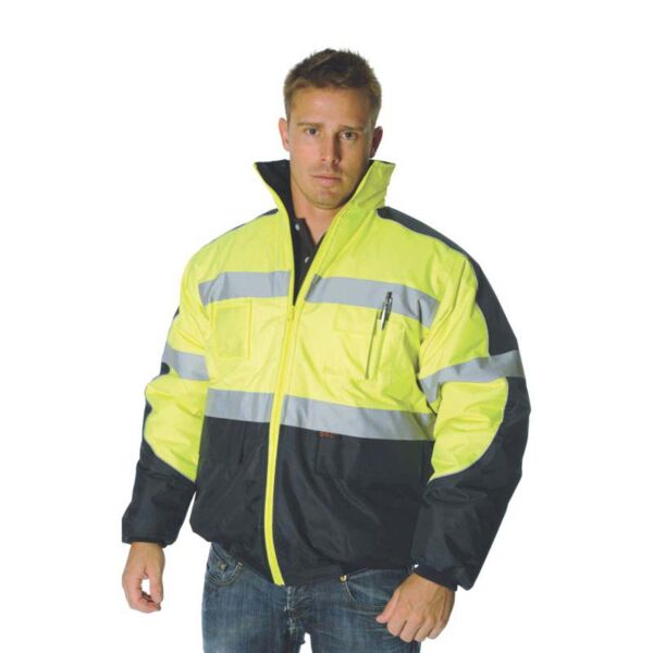 Mens Hi Vis D/N Contrast Bomber Jacket Thumbnail
