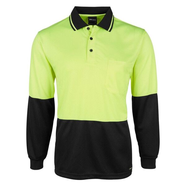 Mens Hi Vis Long Sleeve Jacquard Non Cuff Thumbnail